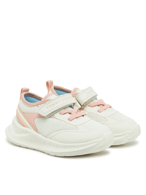 Tommy Hilfiger Αθλητικά Tommy Hilfiger Low Cut Lace-Up/Velcro Sneaker T1A9-33755-1697 M Λευκό