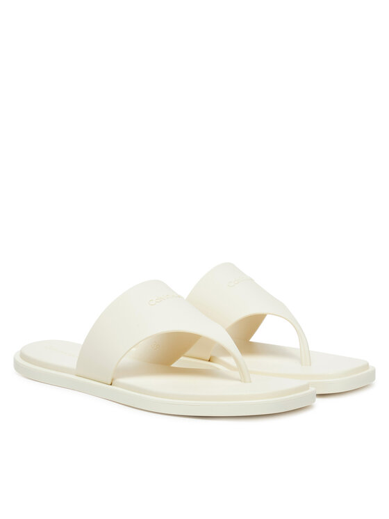 Calvin Klein Japonke Calvin Klein Toepost Tpu Slide HW0HW02836 Écru