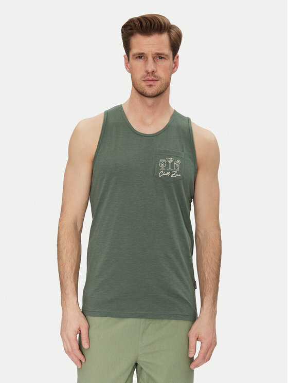 Blend Blend Camiseta sin mangas 20718289 Verde Regular Fit