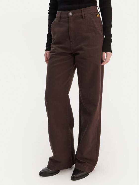 G-STAR G-Star Raw Hlače Deck 2.0 D26432-E078 Smeđa Wide Leg