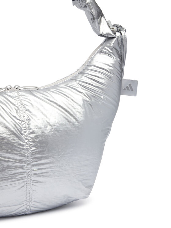 adidas Torbica adidas Metal Shoulder Bag KH4502 Srebrna