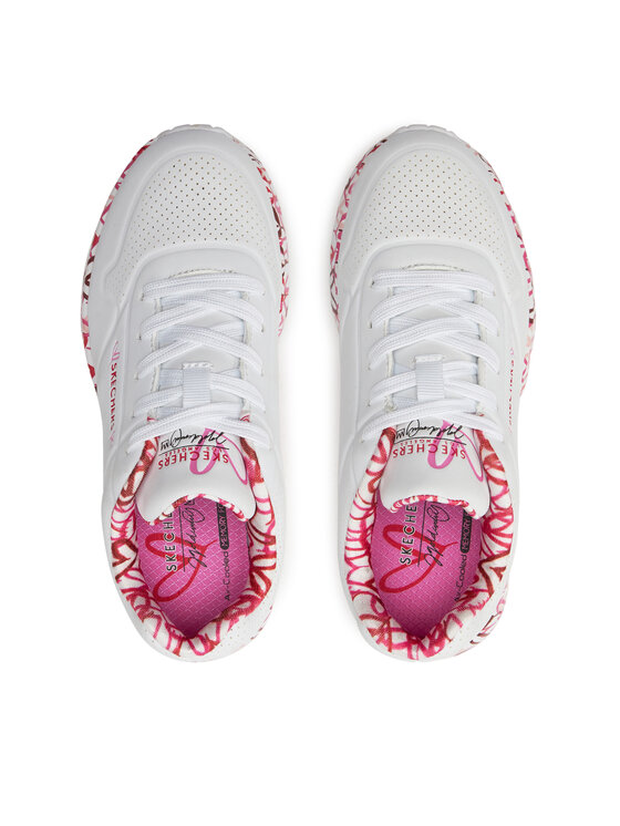 Skechers Снікерcи Skechers Uno Lite Lovely Luv 314976L/WRPK Білий