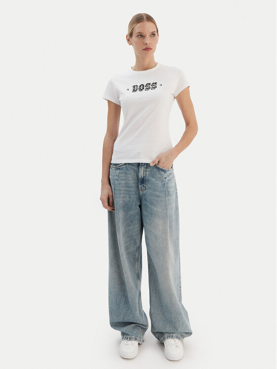 BOSS BOSS Футболка Endora 50545287 Білий Regular Fit
