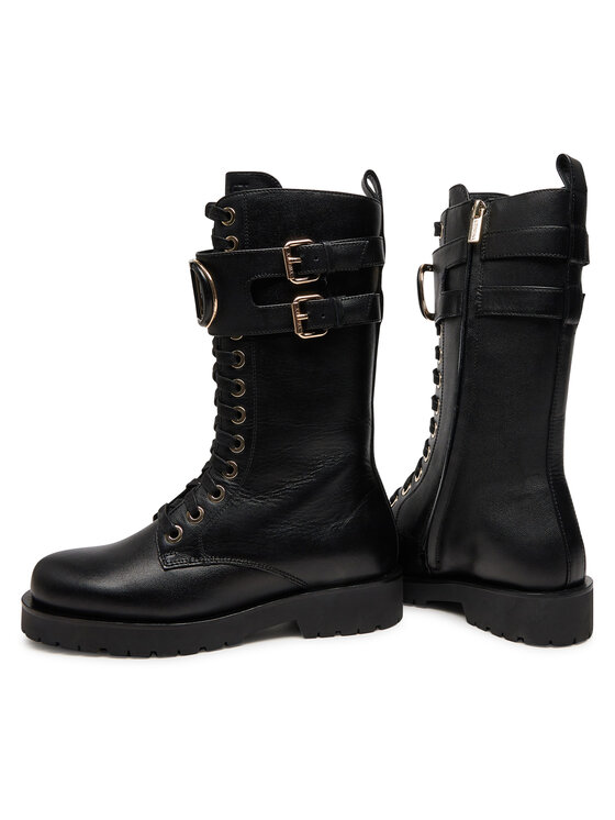 TWINSET Turistická obuv TWINSET 242TCP084 Černá