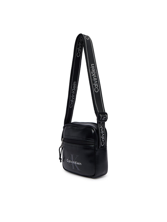 Calvin Klein Τσαντάκι Calvin Klein Bold Logo Webbing Square Crossbo LV04D3445G Μαύρο