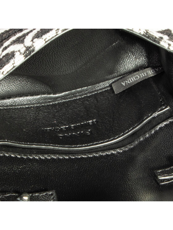PINKO Borsetă PINKO Love Doubletiny Monogram Fl AI 20-21 PLTT 1P21X3 Y6NQ Negru