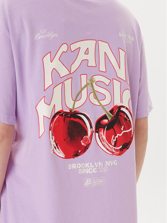 Karl Kani Karl Kani Majica Cherry Print PD00005461 Vijolična Oversize