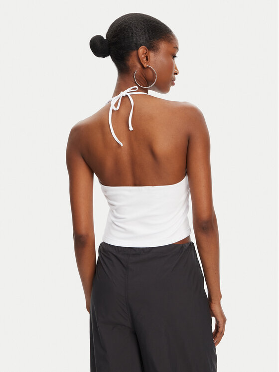 Juicy Couture Juicy Couture Топ Tied JCWCT125306 Білий Slim Fit