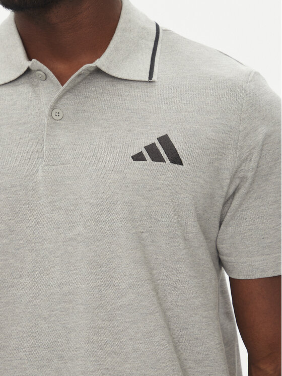 adidas adidas Поло Essentials Small Logo JE9022 Сірий Regular Fit