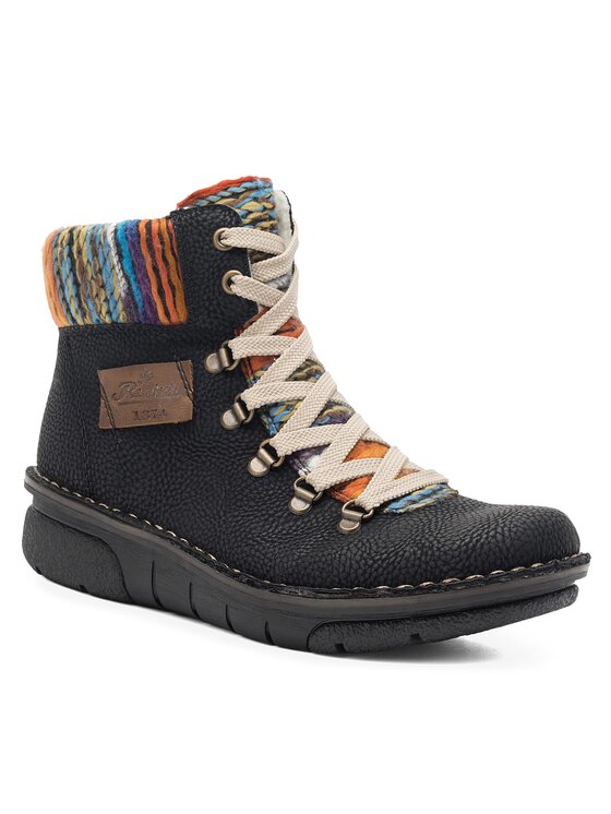 Rieker Botines planos Rieker 73343-00 Negro