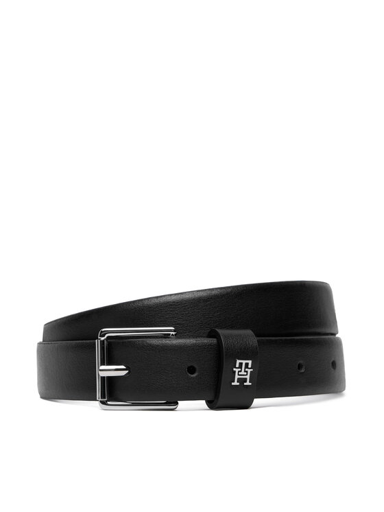 Tommy Hilfiger Curea de Damă Tommy Hilfiger Th Square 2.5 Silver AW0AW18651 Negru