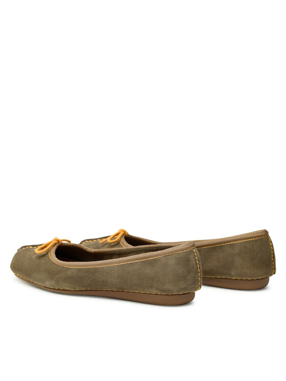 Clarks Ballerine Clarks Freckle Ice 261624834 Verde