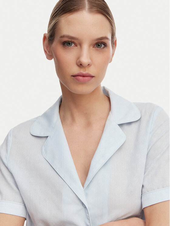 Guess Guess Піжама O6GX00 WN011 Світло-синій Regular Fit