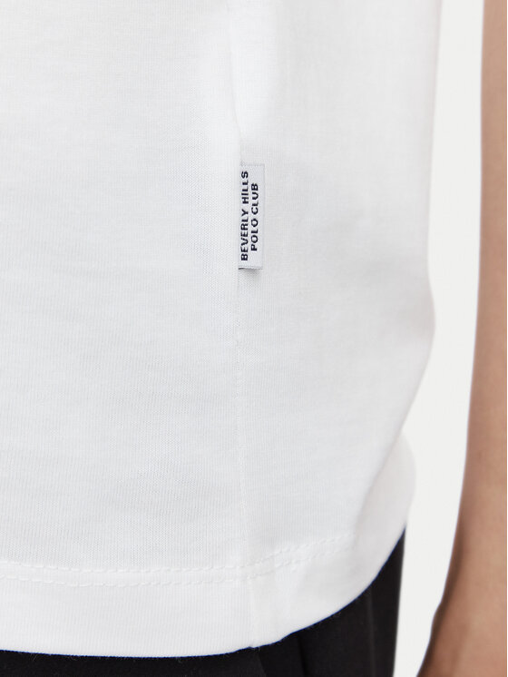 Beverly Hills Polo Club Beverly Hills Polo Club Camiseta P-SS26W-TS085 Blanco Regular Fit