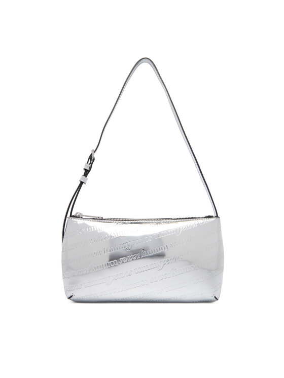 Tommy Jeans Rankinė Tommy Jeans Tjw Must Metallic Shoulder Bag AW0AW18009 Sidabrinė