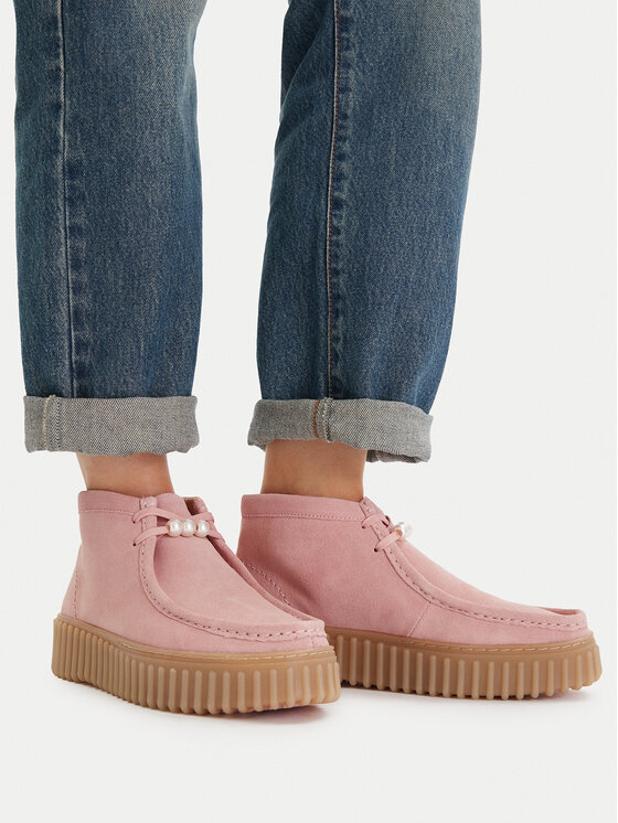 Clarks Черевики Clarks Torhill Moss 26184636 Рожевий