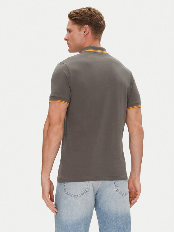 Save The Duck Save The Duck Polo marškinėliai DR0136M BATE20 Pilka Regular Fit
