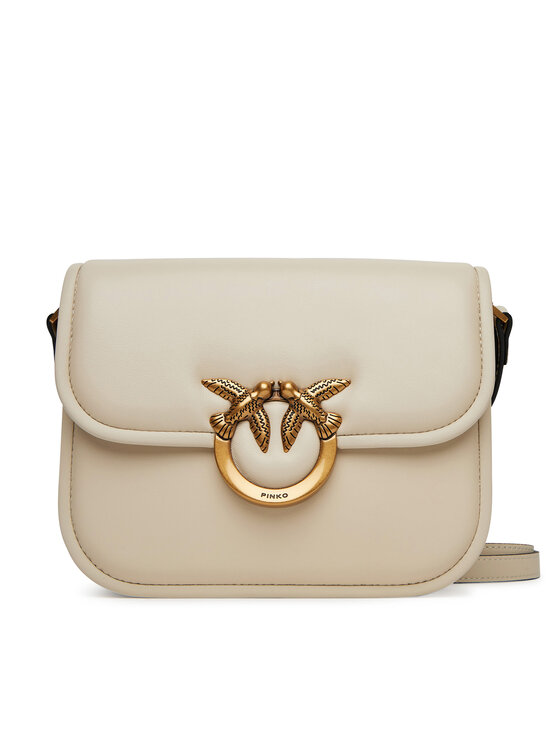 PINKO Kabelka PINKO Love Box Bag Fl Mini 104297 A26L Écru