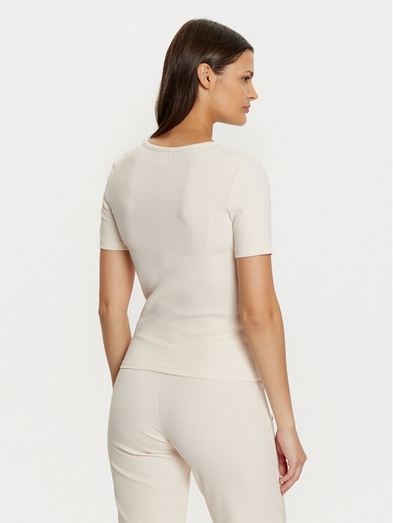 Guess Guess Футболка V5RI04 KCLH0 Écru Regular Fit