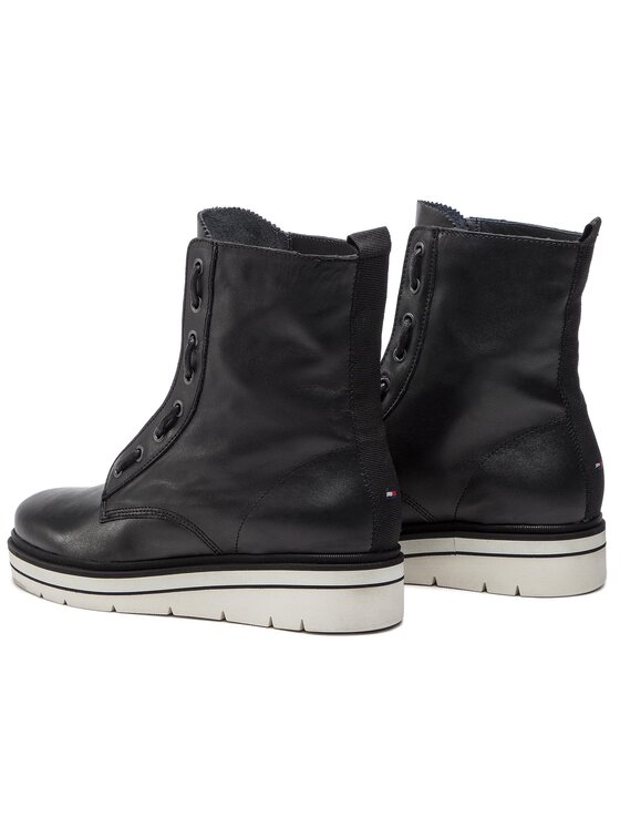 Tommy Hilfiger Bakancs Tommy Hilfiger Sporty Feminine Boot FW0FW03984 Fekete