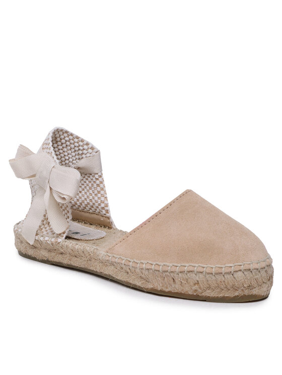 Manebi Alpargatas Manebi Suede Flat Valenciana Espadrilles K 1.1 P0 Beis