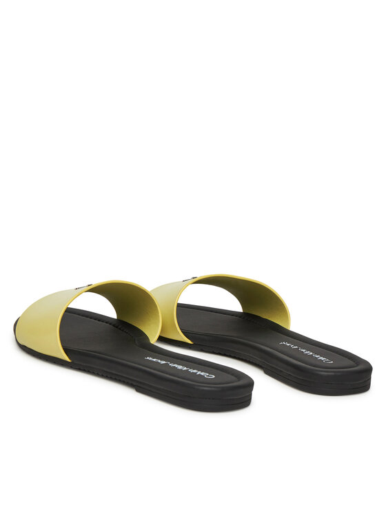 Calvin Klein Jeans Šlepetės Calvin Klein Jeans Flat Sandal Slide Mg YW0YW01697 Geltona