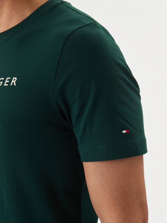 Tommy Hilfiger Tommy Hilfiger Camiseta Brand Love MW0MW42365 Verde Regular Fit