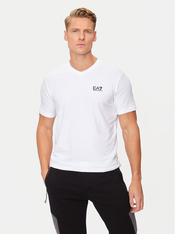 EA7 Emporio Armani EA7 Emporio Armani Футболка 8NPT27 PJVQZ 1100 Білий Regular Fit