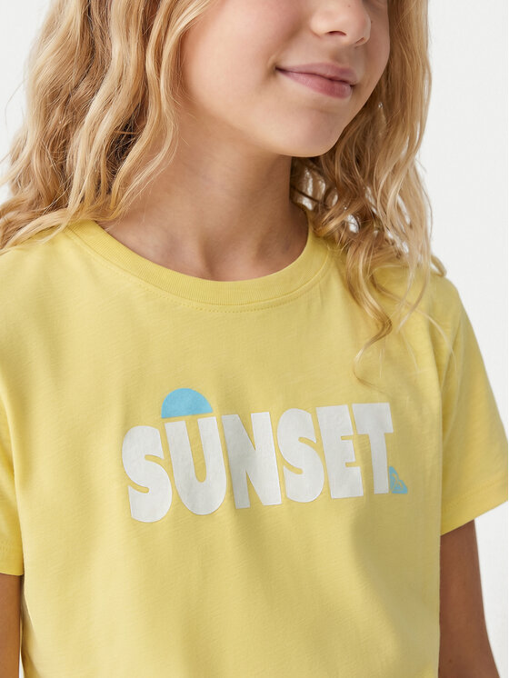 Roxy Roxy Camiseta Orchid Art ERGZT04142 Amarillo Regular Fit