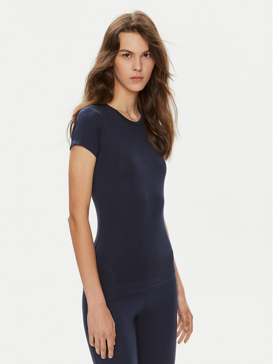 Gina Tricot Gina Tricot Póló 21287 Sötétkék Slim Fit