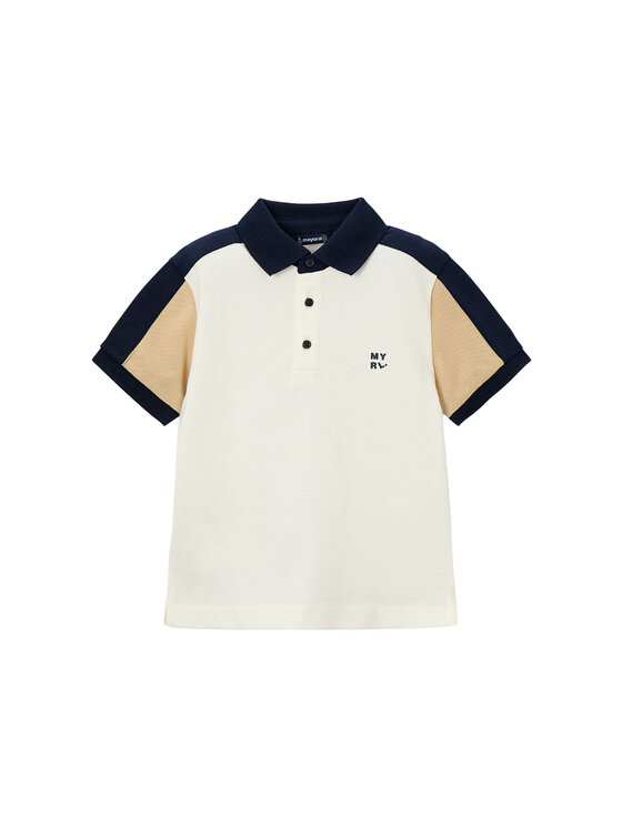 Mayoral Mayoral Polo 3109 Blanco Regular Fit
