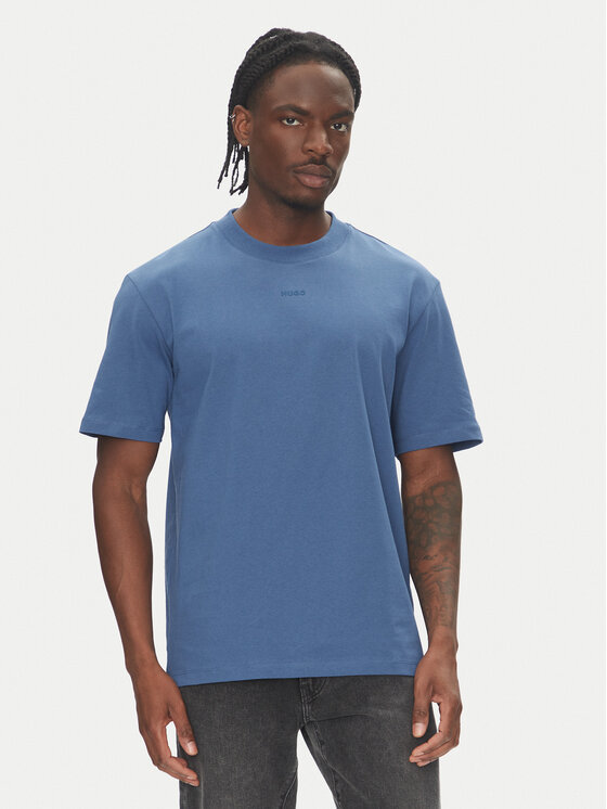 HUGO HUGO T-shirt Dapolino 50488330 Blu Relaxed Fit