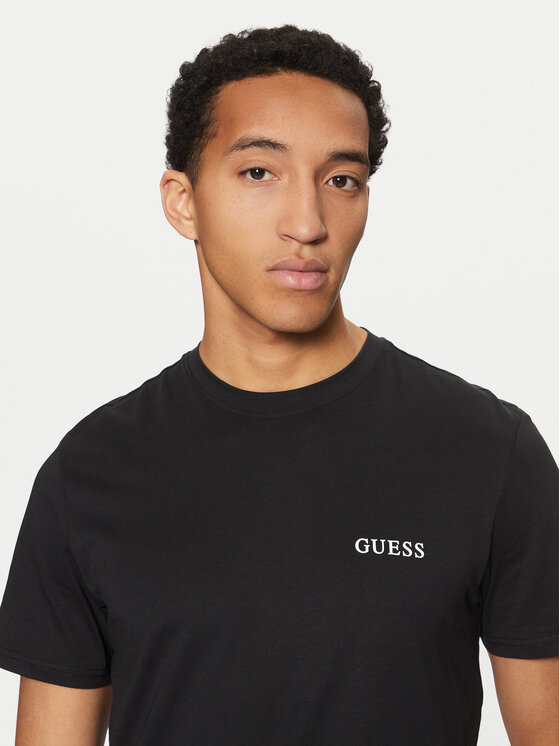Guess Guess Футболка U4BM03 KCAM1 Чорний Regular Fit