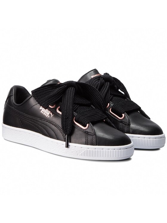 Puma Snīkeri Puma Basket Heart Leather 367817 02 Melns