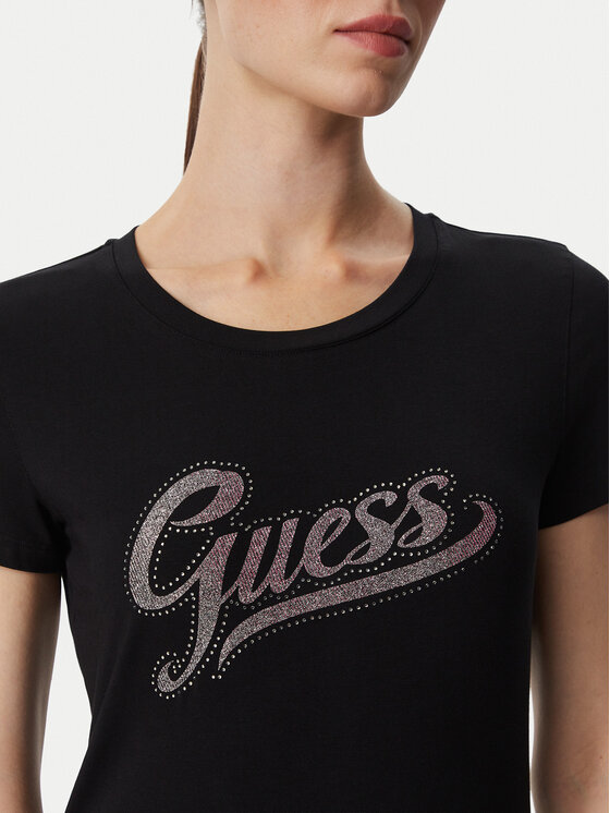 Guess Guess Camiseta W6YI21 K4337 Negro Regular Fit