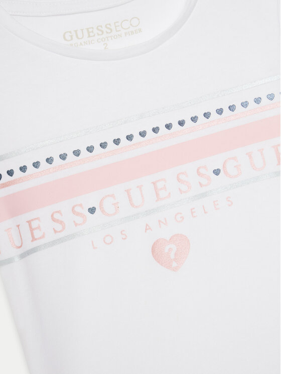 Guess Guess Camiseta K5GI00 K6YW4 Blanco Regular Fit