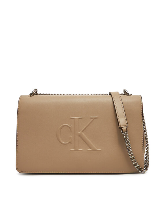 Calvin Klein Jeans Torbica Calvin Klein Jeans Sculpted Ew Flap25 Shoulder Bag LV04K3035G Bež