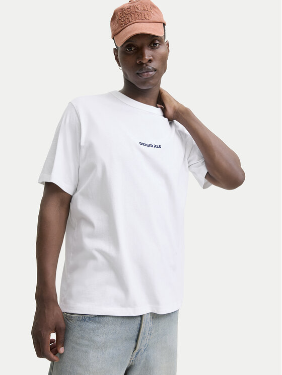 Jack & Jones Jack & Jones Camiseta Meadows Minimal 12283630 Blanco Loose Fit