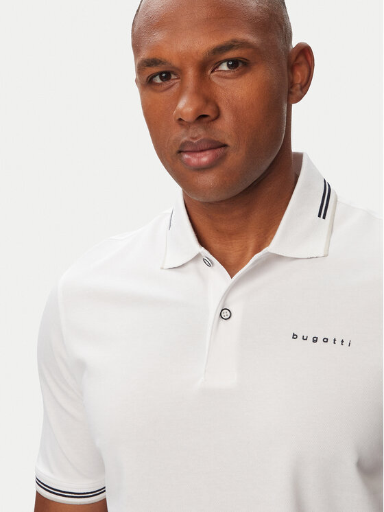 Bugatti Bugatti Polo 8150-15031E Blanco Regular Fit