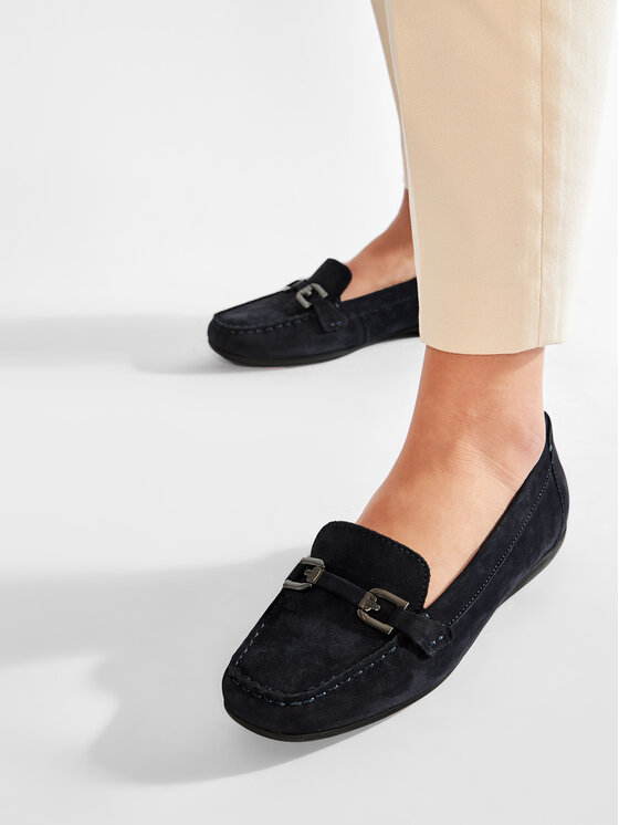 Geox Mokasyny Geox D Annytah Moc A D84BMA 00032 C4007 Granatowy