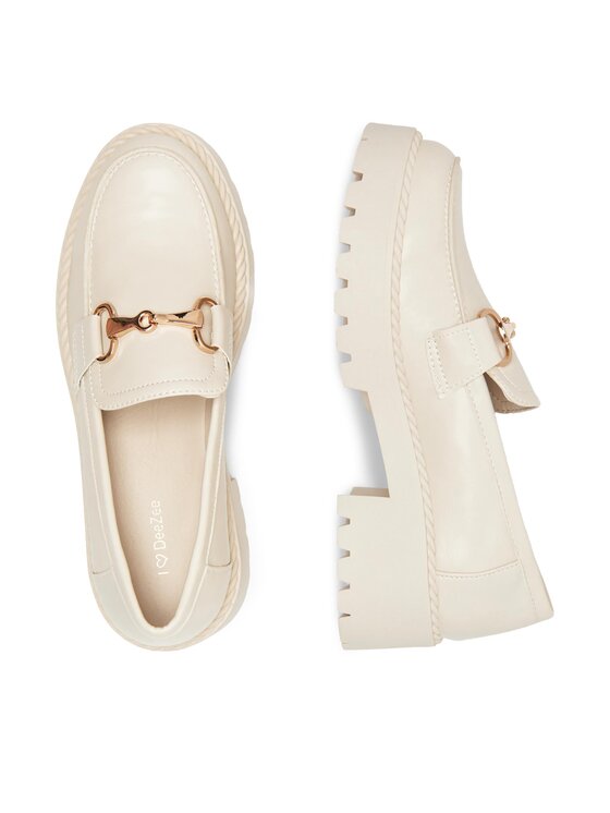 DeeZee Loafers DeeZee GIA H3302D-3 Εκρού