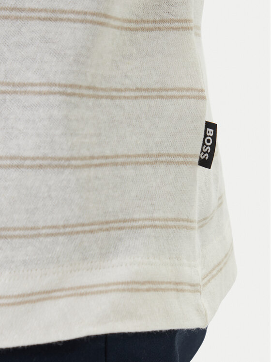 BOSS BOSS Camiseta H-Taut 235 50559166 Écru Regular Fit