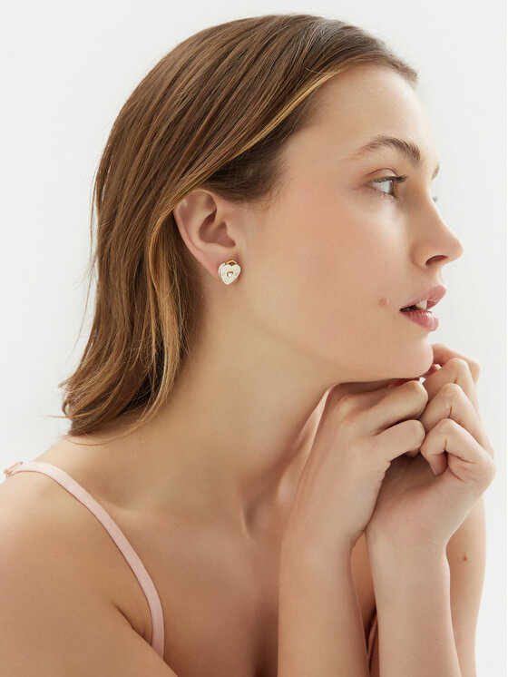 Guess Naušnice Guess JUBE05 054JW Zlatá