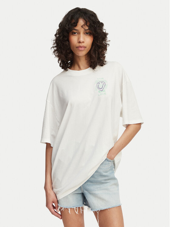 HUGO HUGO Camiseta Tee 50560784 Blanco Oversize