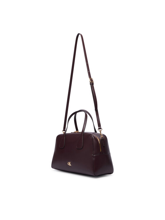 Calvin Klein Ročna torba Calvin Klein Ck Medium Bowling Bag LV04F3610G Bordo rdeča