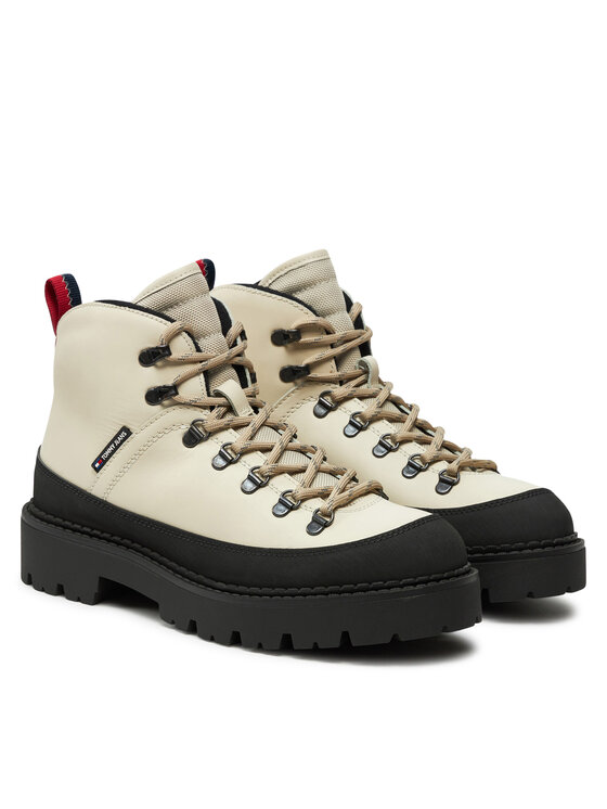 Tommy Jeans Туристически oбувки Tommy Jeans Tjm Hiking Boot Wl EM0EM01491 Екрю