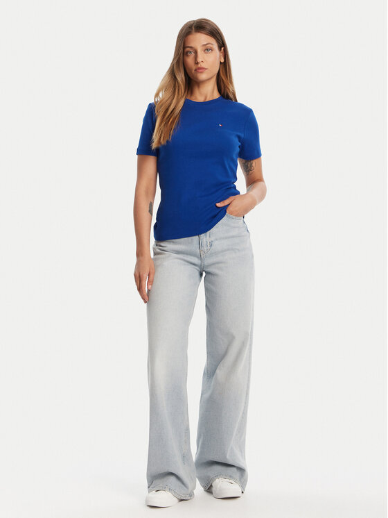 Tommy Hilfiger Tommy Hilfiger Camiseta New Cody WW0WW40587 Azul Slim Fit
