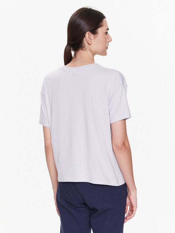 New Balance New Balance Camiseta Stacked WT03805 Violeta Relaxed Fit