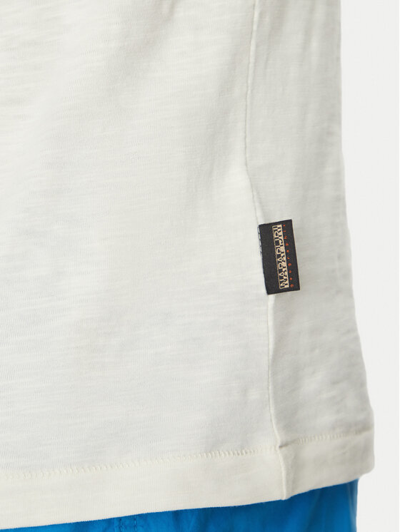 Napapijri Napapijri Majica S-Arbia NP0A4IE3 Écru Regular Fit