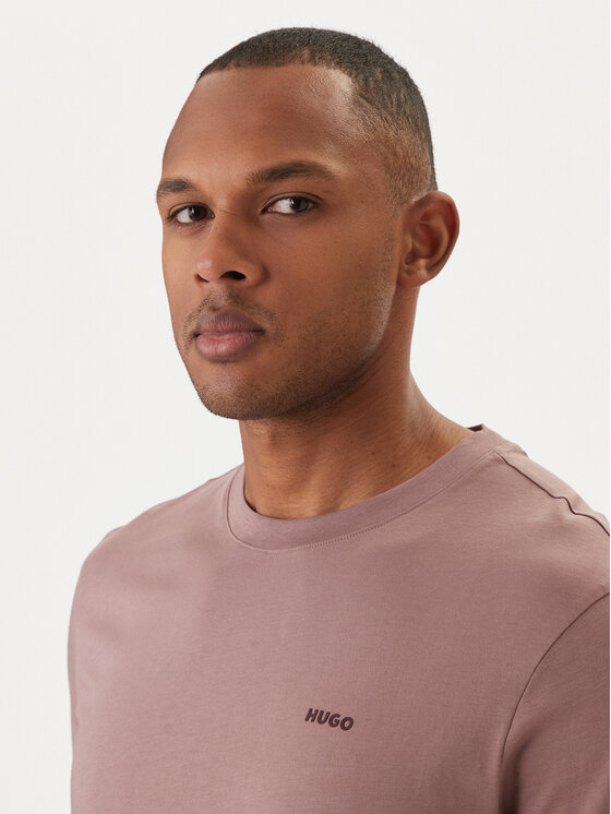 HUGO HUGO Футболка Dero222 50466158 Рожевий Regular Fit